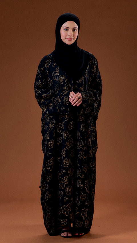 Abra Obsidian Gold Abaya