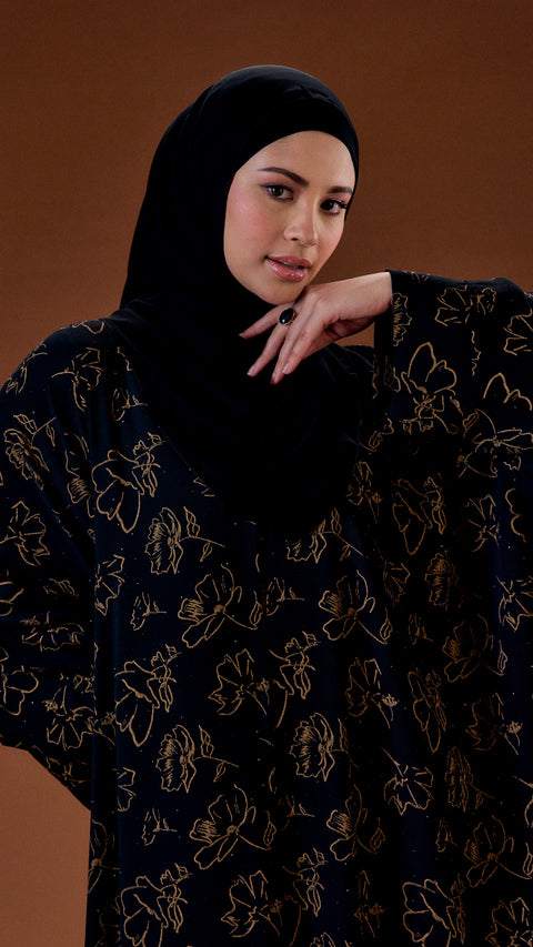 Abra Obsidian Gold Abaya