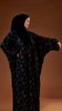 Chiffon Crepe Abra Obsidian Gold Abaya