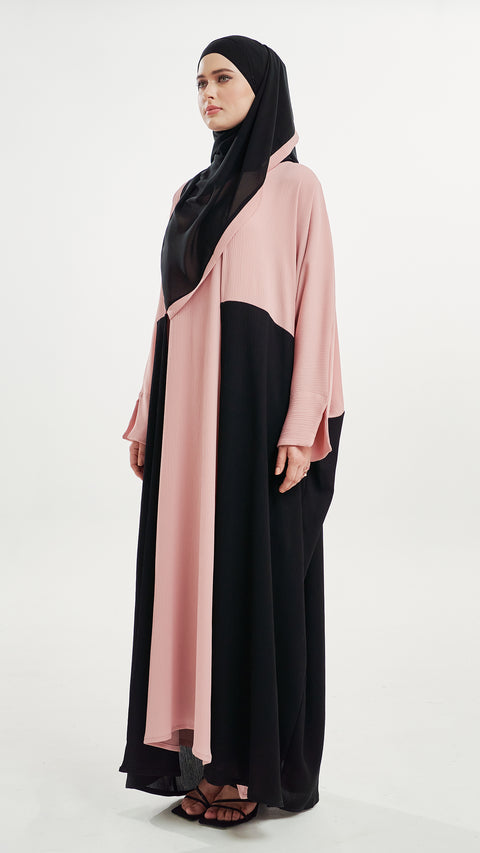 Adana Black Pink Abaya