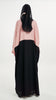 Korean Zoom Adana Black Pink Abaya