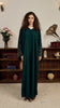 Korean Zoom Ahwar Emerald Green Abaya