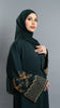 Korean Zoom Ajloun Emerald Green Abaya