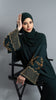 Korean Zoom Ajloun Emerald Green Abaya