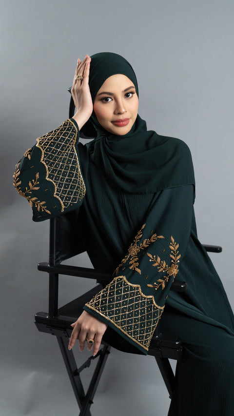 Ajloun Emerald Green Abaya