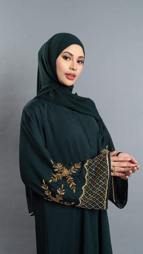 Ajloun Emerald Green Abaya