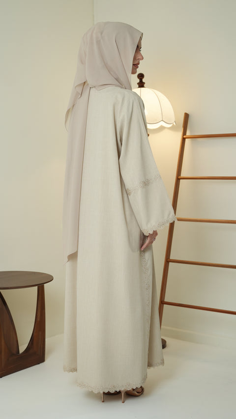 Akra Ecru Abaya