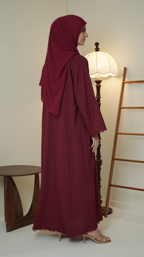 Akra Red Firebrick Abaya