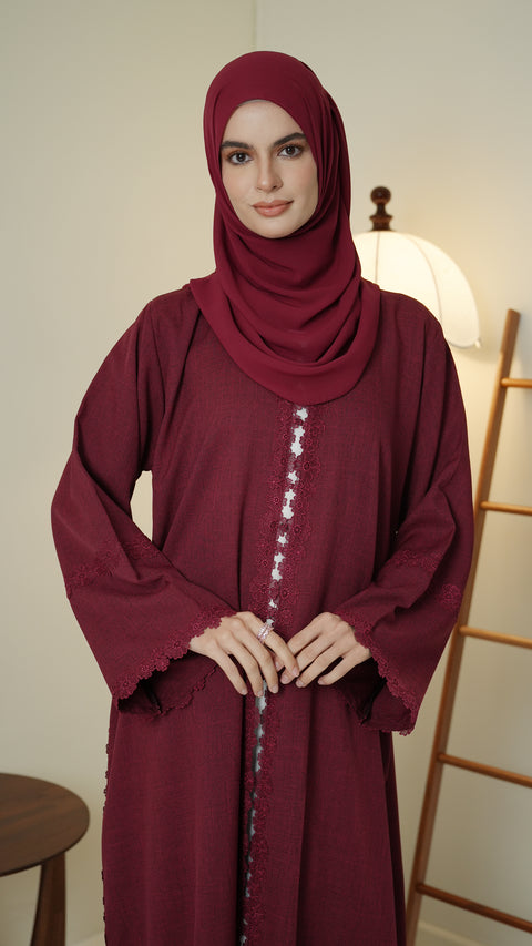 Akra Red Firebrick Abaya