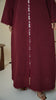 Cotton Linen Akra Red Firebrick Abaya