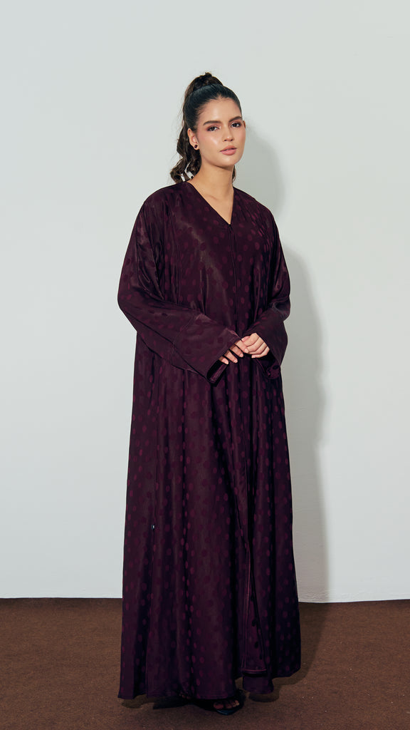 Rayon Viscose Albania Maroon Abaya