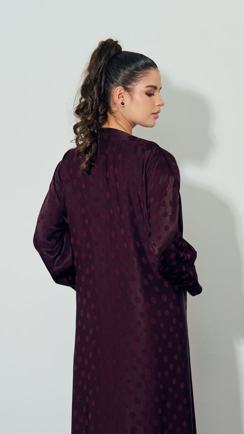 Albania Maroon Abaya