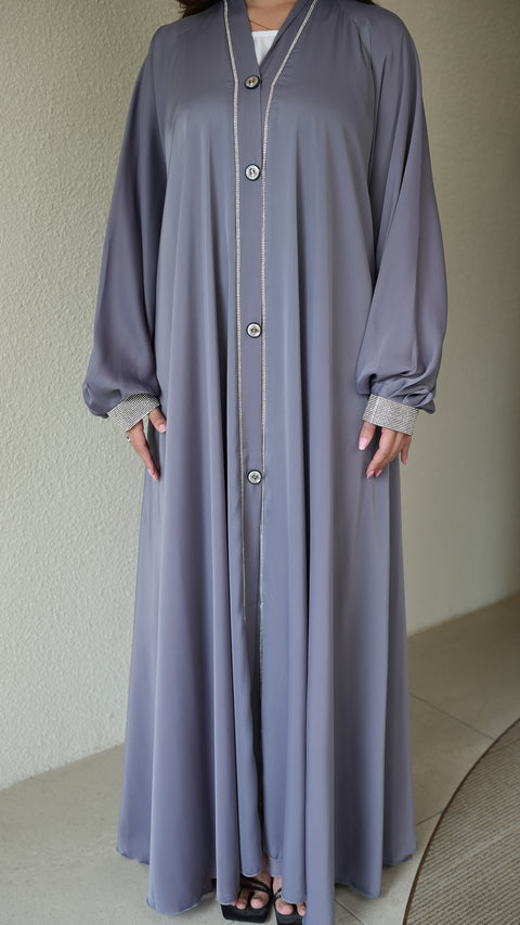 Alena Persian Violet Abaya by Guzel Kismet