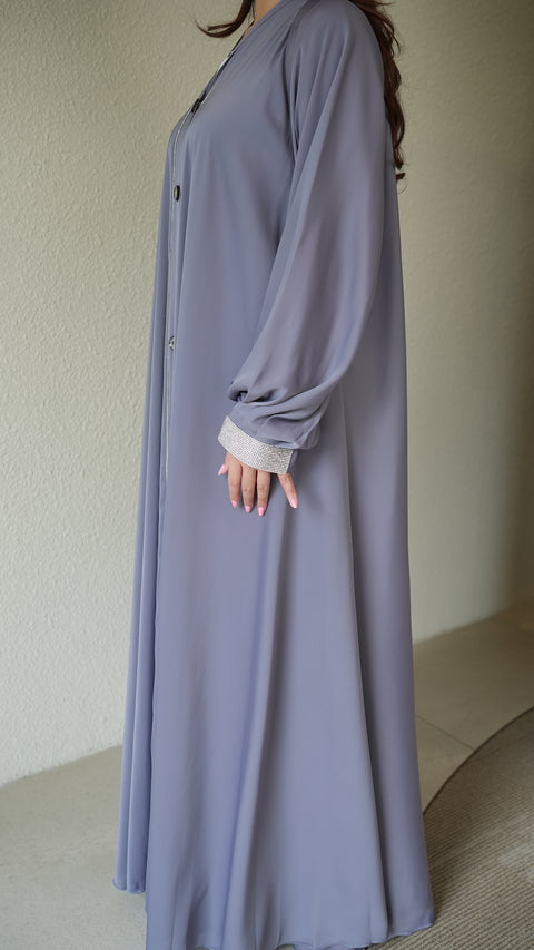 Alena Persian Violet Abaya by Guzel Kismet