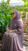 Alena Warm Burgundy Abaya by Guzel Kismet