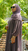 Alena Warm Burgundy Abaya by Guzel Kismet