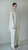 Turkish Cotton Altyn Ivory Tangerine Abaya