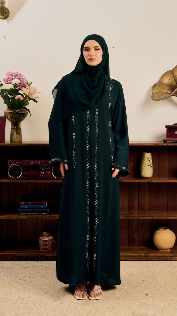 PRE-ORDER: Amadiya Emerald Green Abaya