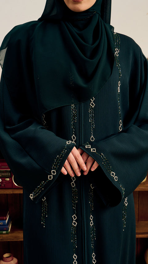 PRE-ORDER: Amadiya Emerald Green Abaya
