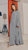 Korean Nidha Amanjena Fog Grey Abaya