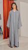 Korean Nidha Amanjena Fog Grey Abaya