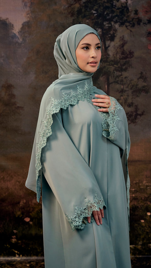 Amasya Celadon Green Abaya