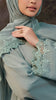 Korean Nidha Amasya Celadon Green Abaya