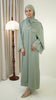 Korean Nidha Amasya Celadon Green Abaya
