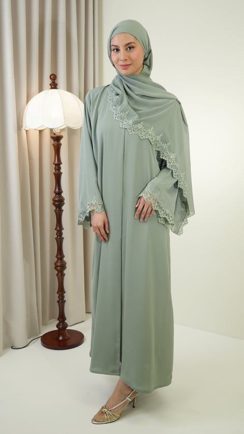 Amasya Celadon Green Abaya