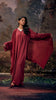 Korean Nidha Amasya Royal Burgundy Abaya