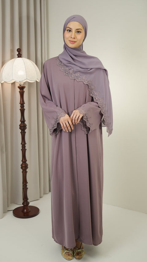 Amasya Vintage Lavender Abaya