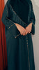 Cotton Linen Ameerat Emerald Green Abaya