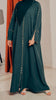 Cotton Linen Ameerat Emerald Green Abaya