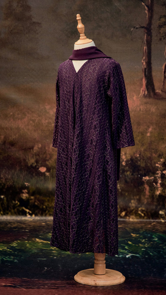 Lace Anaba Mini Raisin Abaya