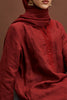 Anini  Linen Tunic in Red Garnet
