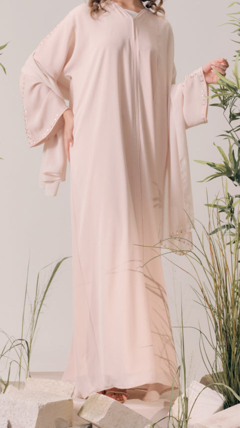 Ankara Peach Blossom Abaya