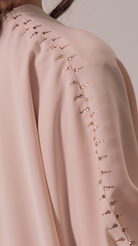 Ankara Peach Blossom Abaya