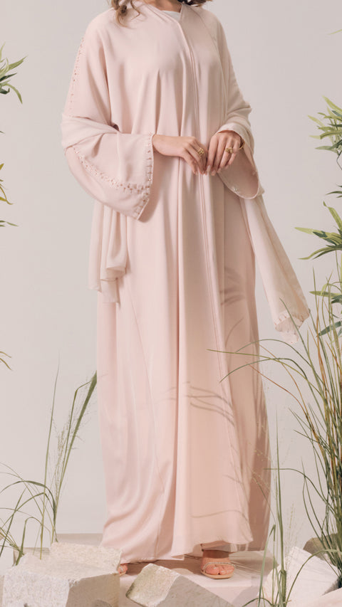 Ankara Peach Blossom Abaya