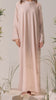 Korean Nidha Ankara Peach Blossom Abaya