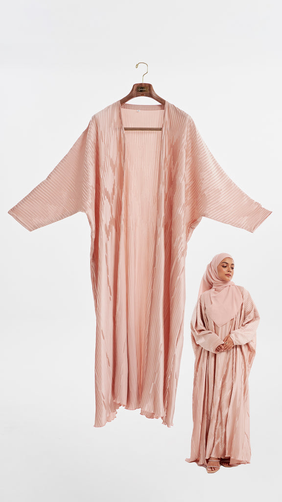 Creased HM Silky Armani Pleated Nude Cardigan