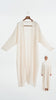Creased HM Silky Armani Pleated Off White Cardigan