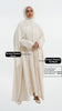 Creased HM Silky Armani Pleated Off White Cardigan