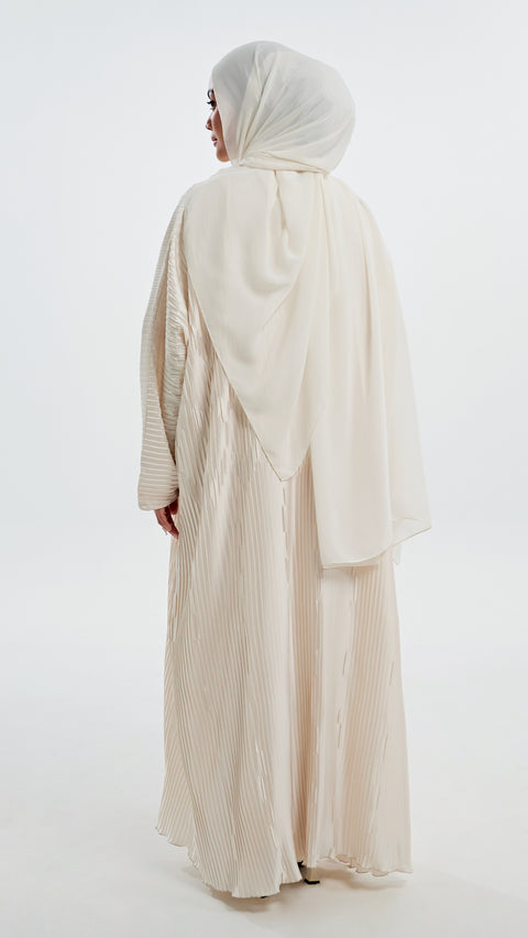 Armani Pleated Off White Cardigan (CLEARANCE)