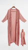Creased HM Silky Armani Pleated Dusty Pink Cardigan