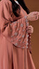 Korean Nidha Fez Salmon Pink Abaya