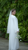 Korean Zoom Hizan Frost White Abaya