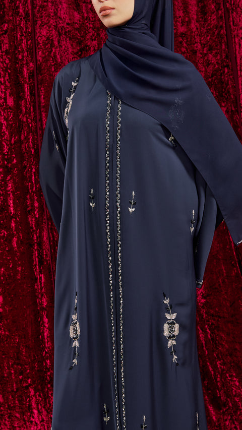 Asalem Dark Blue Abaya