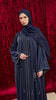 Korean Nidha Asalem Dark Blue Abaya