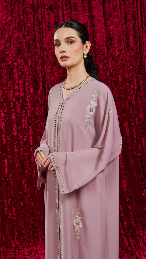 Asalem Dusty Pink Abaya