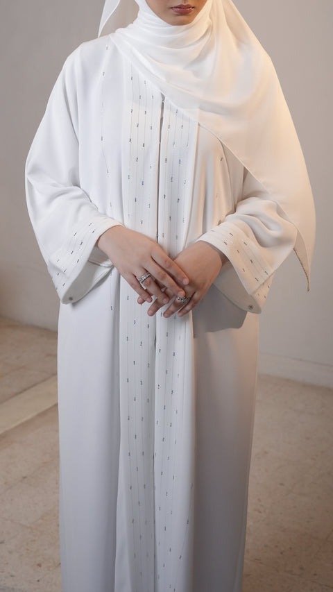 Balkash Frost White Abaya